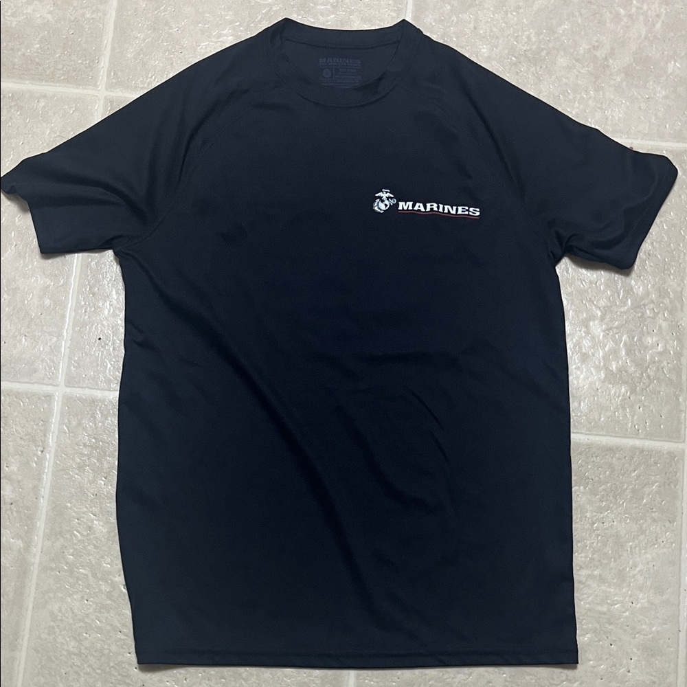 Marines Black Short Sleeve Men's Tee